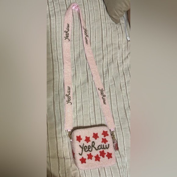 Altar’d State Yeehaw Pink Beaded Box Bag Crossbody Purse (western boho) - Picture 2 of 11